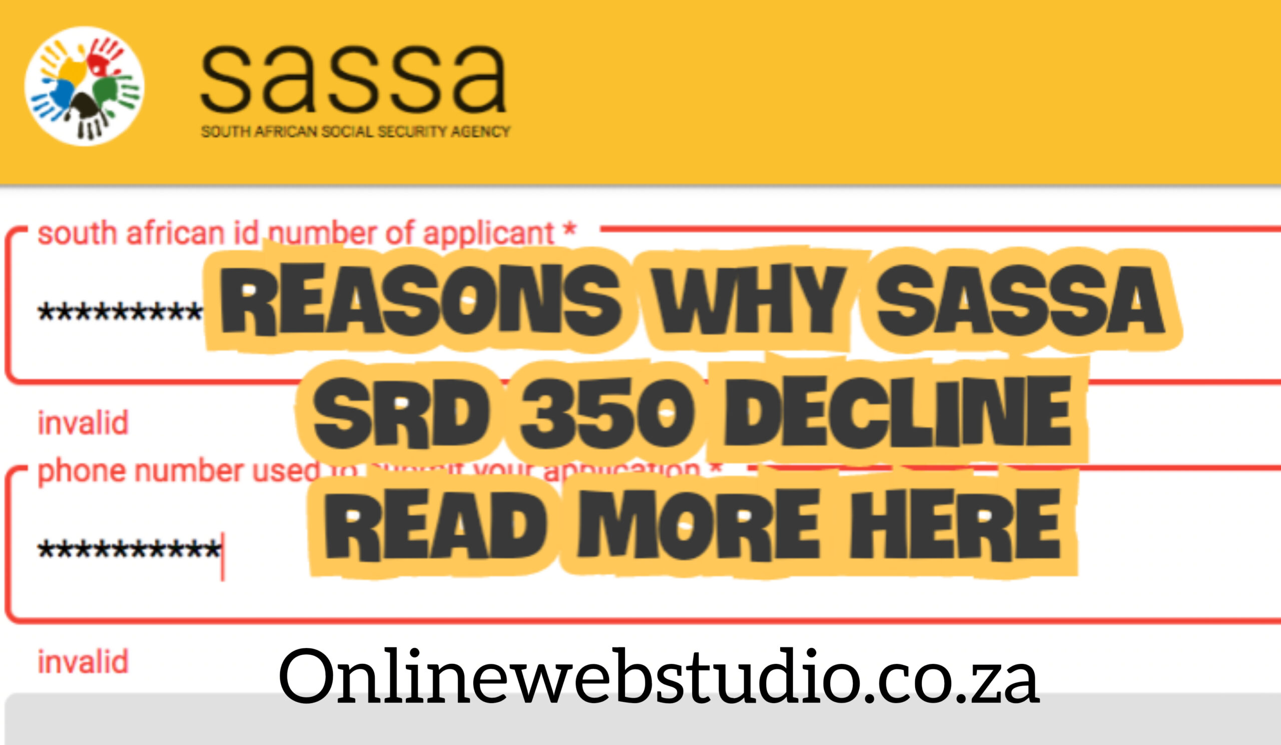 Reasons Why Your SASSA SRD R350  Declined